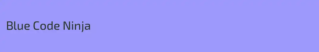 Blue Code Ninja
